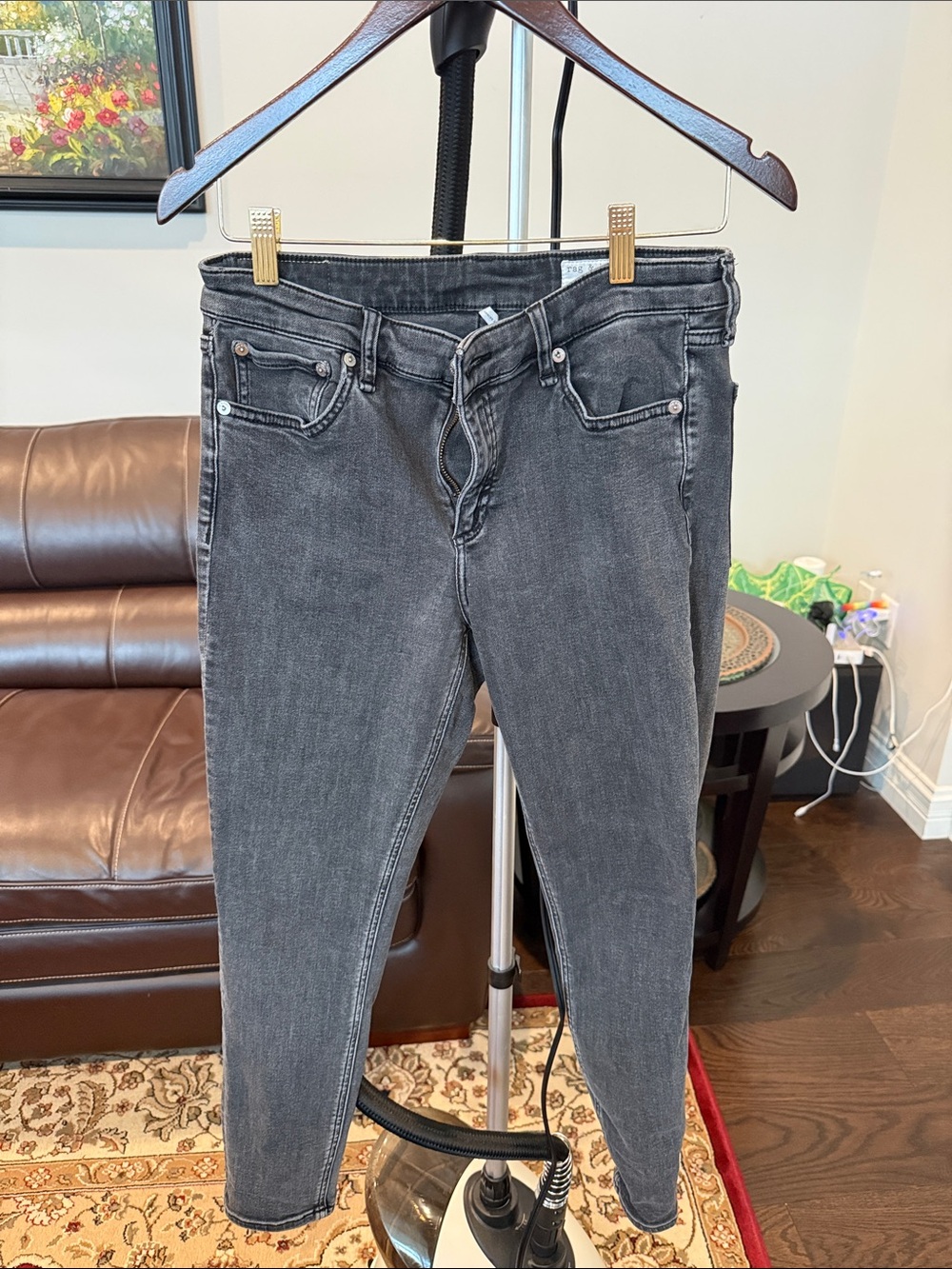 Rag & Bone Women's Black Washed Slim Jeans
